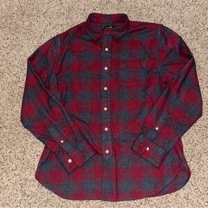 Grayers Red and Gray Flannel Button up Shirt Size Large